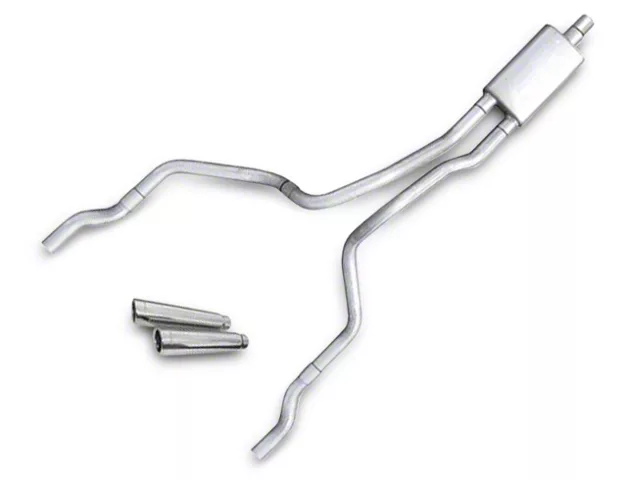 Pypes Violator Dual Exhaust System with Polished Tips; Rear Exit (03-05 5.7L RAM 1500)