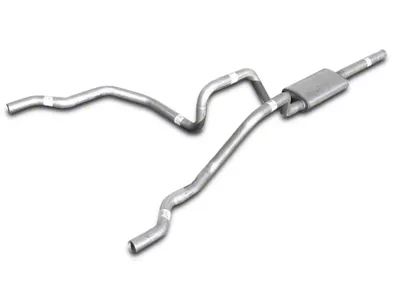 Pypes Violator Dual Exhaust System with Polished Tips; Rear Exit (10-23 5.3L Sierra 1500)