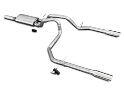 Pypes Violator Dual Exhaust System with Polished Tips; Rear Exit (10-23 6.2L Silverado 1500)