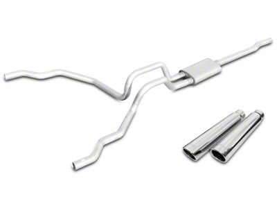 Pypes Violator Dual Exhaust System with Polished Tips; Rear Exit (98-03 4.6L F-150)