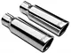 Pypes Violator Dual Exhaust System with Polished Tips; Rear Exit (04-08 4.6L F-150)