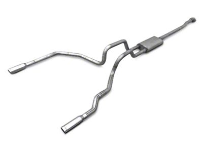 Pypes Violator Dual Exhaust System with Polished Tips; Rear Exit (11-14 5.0L F-150)