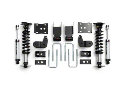 QA1 Lowering Kit with Double Adjustable Shocks; 3.50 to 5.50-Inch (15-20 4WD F-150, Excluding Raptor)