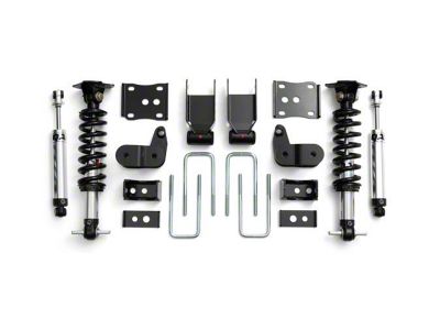 QA1 Lowering Kit with Single Adjustable Shocks; 3.50 to 5.50-Inch (15-20 2WD F-150)