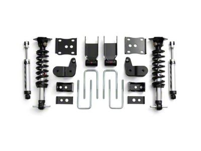 QA1 Lowering Kit with Single Adjustable Shocks; 3.50 to 5.50-Inch (15-20 4WD F-150, Excluding Raptor)