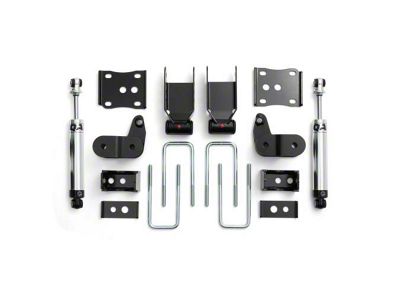 QA1 Rear Drop Kit with Single Adjustable Shocks; 3.50 to 5.50-Inch (15-20 F-150, Excluding Raptor)