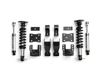 QA1 Single Adjustable Lowering Kit; 4 to 6-Inch (07-18 4WD Sierra 1500)