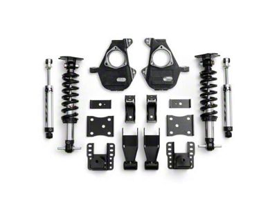 QA1 Single Adjustable Lowering Kit; 4 to 6-Inch (07-16 2WD Silverado 1500 w/ Stock Cast Steel Control Arms)