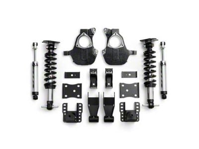 QA1 Single Adjustable Lowering Kit; 4 to 6-Inch (14-18 2WD Silverado 1500 w/ Stock Cast Aluminum or Stamped Steel Control Arms)