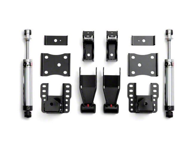 QA1 Single Adjustable Rear Drop Kit; 4 to 6-Inch (07-18 Silverado 1500)