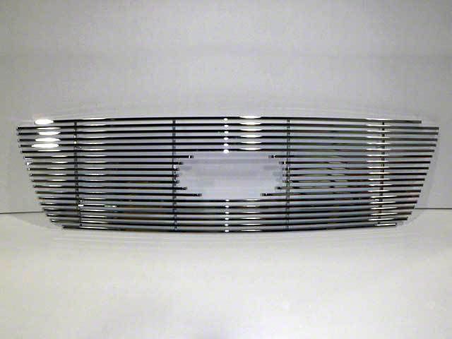 Billet Upper Grille Overlay; Stainless Steel (04-08 F-150 Lariat)