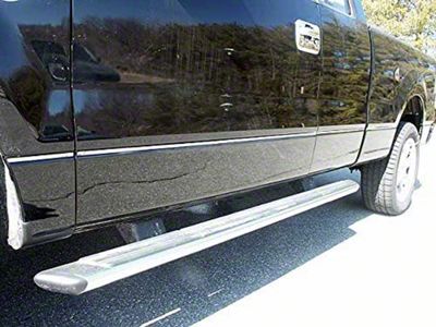 Body Side Molding Accent Trim; Stainless Steel (09-14 F-150 SuperCrew w/ 6-1/2-Foot Bed & OE Fender Flares)