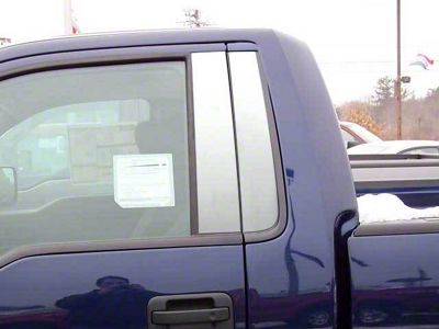 Pillar Post Trim; Stainless Steel (09-14 F-150 Regular Cab)