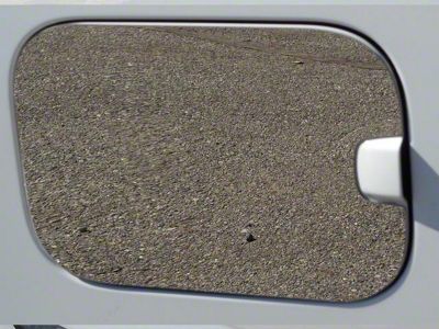 Gas Door Cover Trim; Stainless Steel (17-22 F-350 Super Duty Regular Cab w/ 8-Foot Bed)