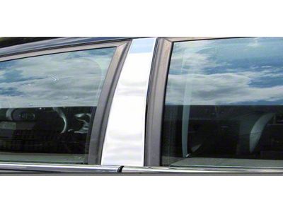 Pillar Post Trim; Stainless Steel (11-16 F-350 Super Duty Regular Cab)