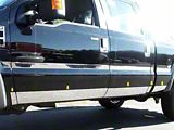 Rocker Panel Trim; Lower Kit; Stainless Steel (11-16 F-350 Super Duty SuperCrew w/ 6-3/4-Foot Bed)