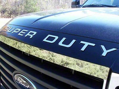 SUPER DUTY Front Grille Letter Insert; Stainless Steel (11-16 F-350 Super Duty)