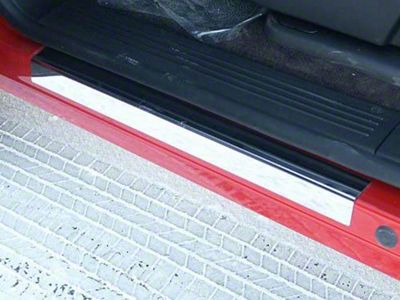 Door Sill Trim; Stainless Steel (07-13 Sierra 1500 Crew Cab)