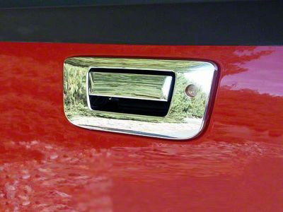 Tailgate Handle Cover with Keyhole; Chrome (07-13 Sierra 1500)