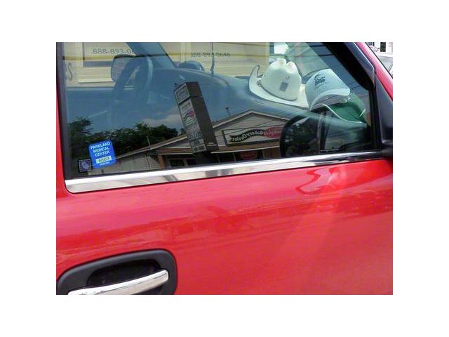 Window Sill Trim Set; Stainless Steel (07-13 Sierra 1500 Regular Cab)