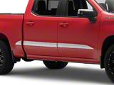 Body Side Molding Accent Trim; Stainless Steel (19-25 Silverado 1500 Crew Cab)