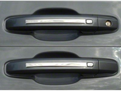 Door Handle Accent Trim; Stainless Steel (19-25 Silverado 1500 Double Cab)