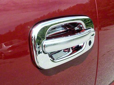 Door Handle Covers; Chrome (04-06 Silverado 1500 Crew Cab)