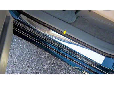 Door Sill Trim; Stainless Steel (99-02 Silverado 1500 Regular Cab)