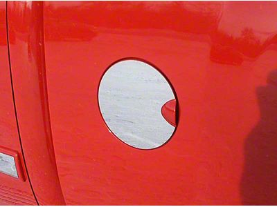 Gas Door Cover Trim; Stainless Steel (07-13 Silverado 1500)