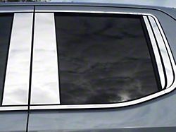 Pillar Post Trim; Stainless Steel (19-26 Silverado 1500 Double Cab)