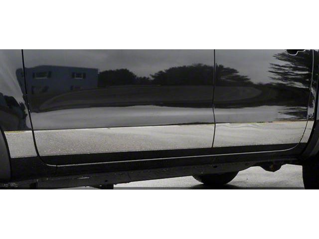 Rocker Panel Trim; Upper Kit; Stainless Steel (00-02 Silverado 1500 Extended Cab w/ 8-Foot Long Box)