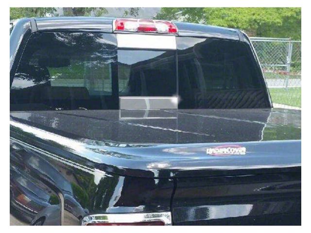 Sliding Rear Window Trim Accents; Stainless Steel (14-18 Silverado 1500)
