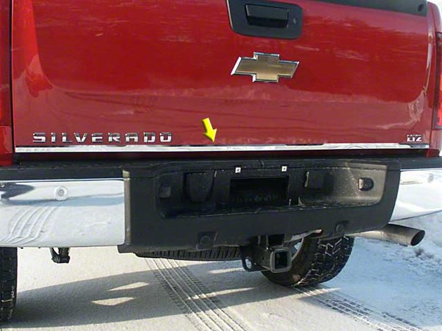 Tailgate Accent Trim; Stainless Steel (99-06 Silverado 1500)