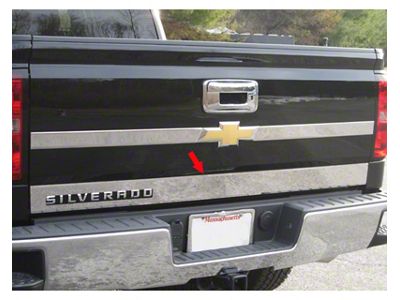 Tailgate Accent Trim; Stainless Steel (14-18 Silverado 1500)