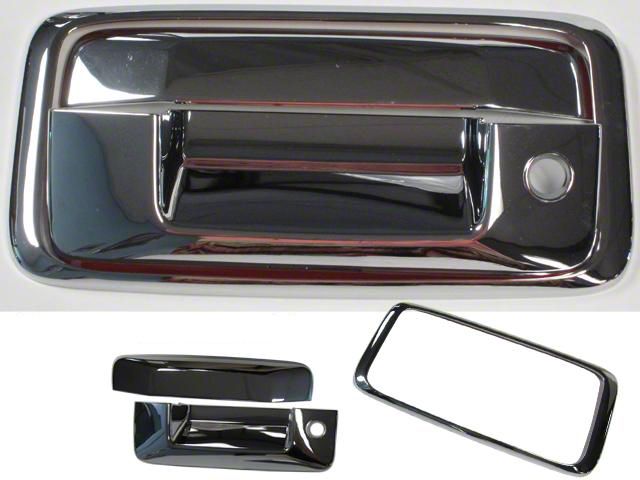 Tailgate Handle Cover; Chrome (14-18 Silverado 1500)