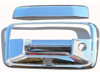Tailgate Handle Cover; Chrome (14-18 Silverado 1500)