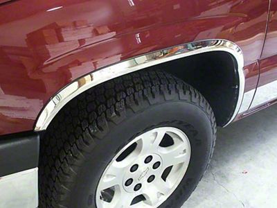 Wheel Well Fender Trim Molding; Stainless Steel (99-06 Silverado 1500)