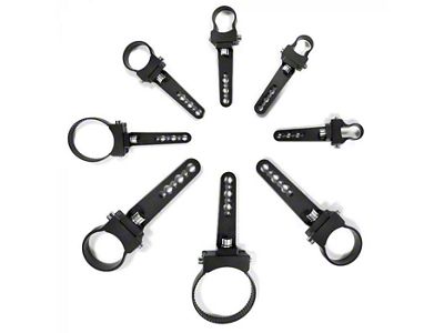 Quake LED 1-Inch LED Light Bar Swivel Bar Clamps (Universal; Some Adaptation May Be Required)