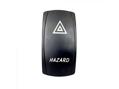 Quake LED 2-Way Hazard Rocker Switch; White (Universal; Some Adaptation May Be Required)