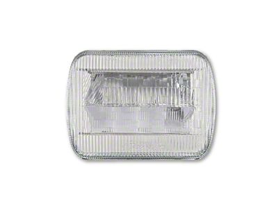 Quake LED Classic Tech Series 5x7-Inch LED Headlight with RGB Accent; Chrome Housing; Clear Lens (87-93 Dakota)