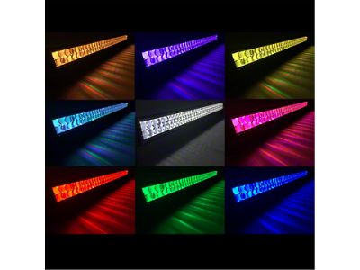 Quake LED 42-Inch Ultra Accent Series RGB Dual Row LED Light Bar; Combo Beam (Universal; Some Adaptation May Be Required)