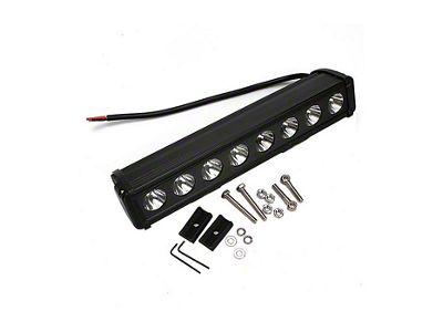 Quake LED 15-Inch Rogue Series Single Row LED Light Bar; Spot Beam (Universal; Some Adaptation May Be Required)