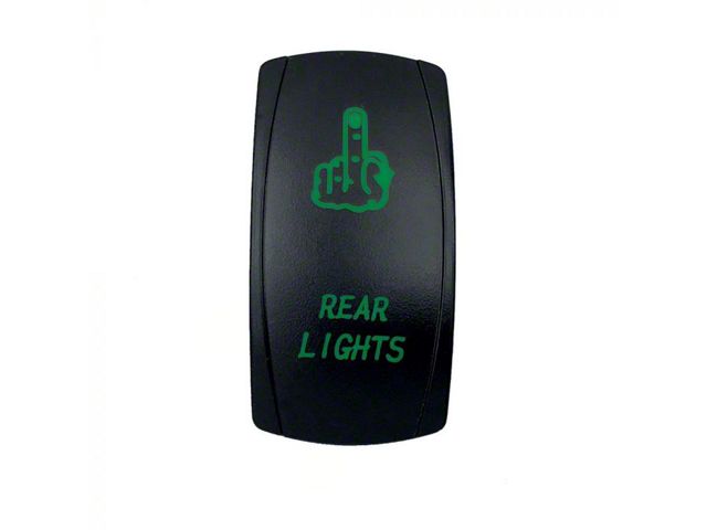 Quake LED RAM 2500 2-Way Rear Lights Rocker Switch; Green QRS669 ...