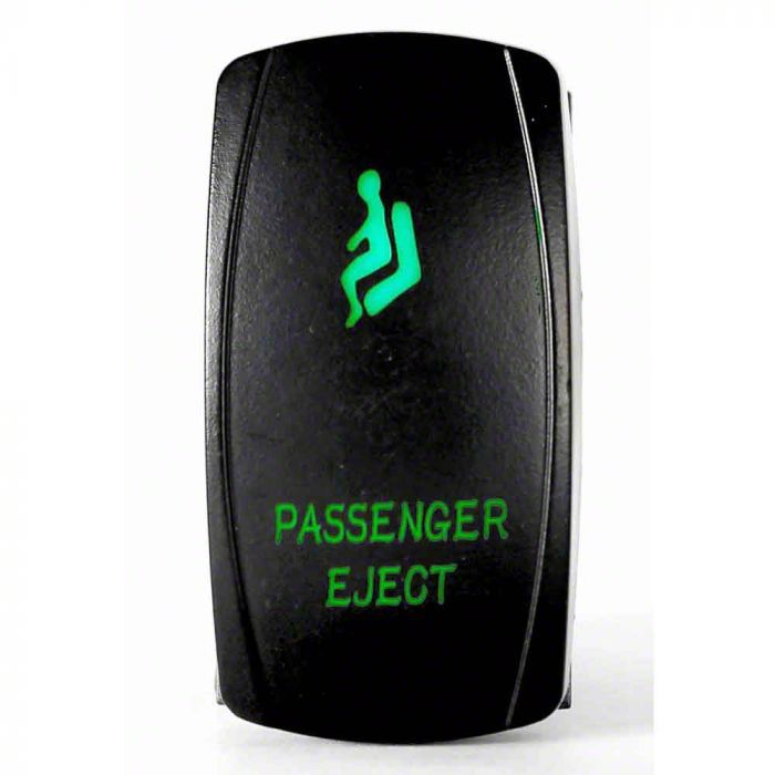 Quake LED Sierra 1500 2-Way Passenger Eject Rocker Switch; Green QRS295 ...