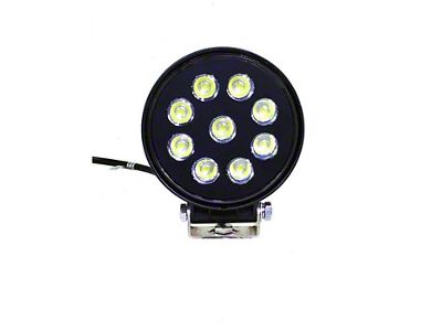 Quake LED 4-Inch Fracture Series RGB Round Work Light; Spot Beam (Universal; Some Adaptation May Be Required)