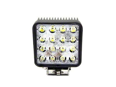 Quake LED 4-Inch Fracture Series Work Light; 48-Watt; Flood Beam (Universal; Some Adaptation May Be Required)