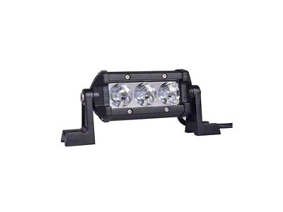 Quake LED 4.50-Inch Obsidian Series Single Row LED Light Bar; Spot Beam (Universal; Some Adaptation May Be Required)