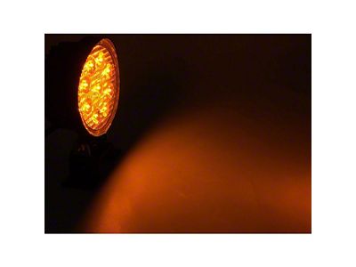 Quake LED 4-Inch Fracture Series Work Light; Amber; Spot Beam (Universal; Some Adaptation May Be Required)