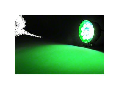 Quake LED 4-Inch Fracture Series Work Light; Green Spot Beam (Universal; Some Adaptation May Be Required)