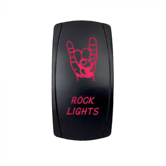 Quake LED Tahoe 2-Way Rock Lights Rocker Switch; Red QRS654 (Universal ...